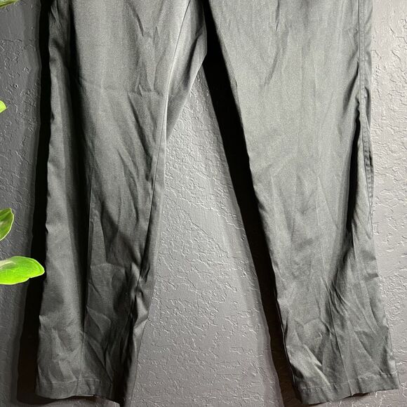 Nike Golf Dri-Fit Pants Mens 34x32 Black‎ Flat Front Poly Blend Straight Leg Zip - Picture 4 of 16